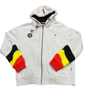 J&Joy Mens Gray hoodie 2020 collection We Are Belgium Sz M